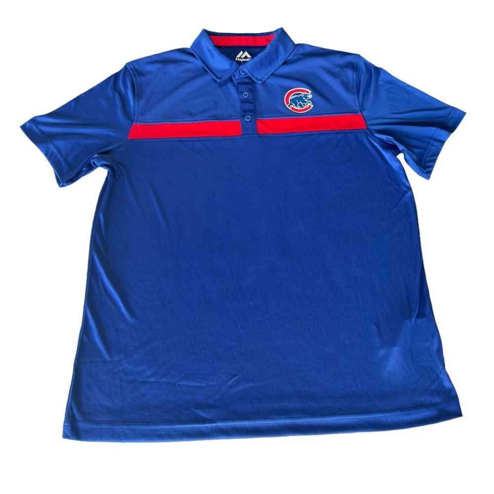 Majestic MLB General Merchandise Chicago Cubs Polo Shirt New Men’s Size XL